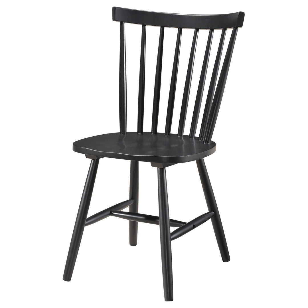 Hollyoak Windsor Spindle Back Dining Side Chairs Black (Set of 2)