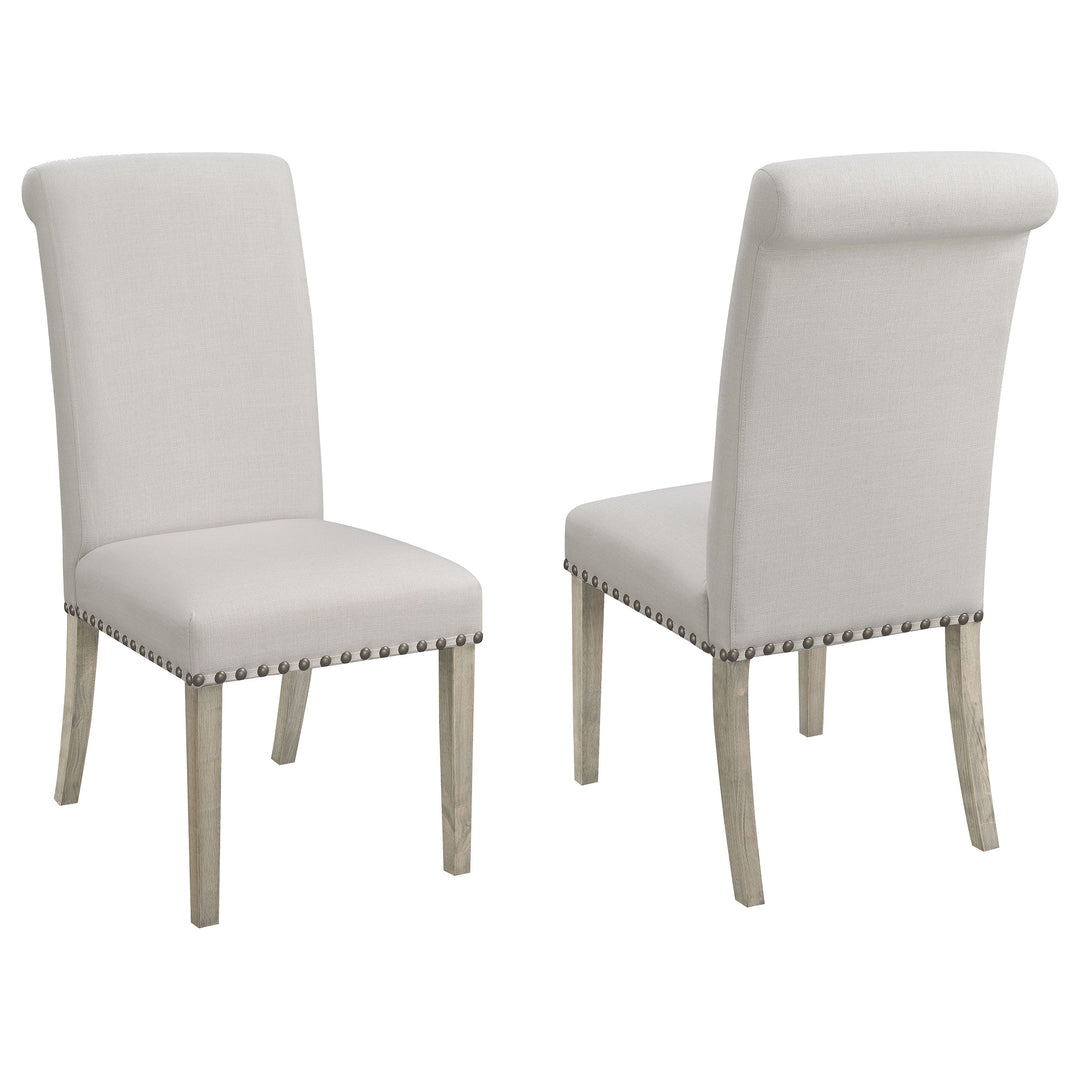 Salem Upholstered Side Chairs Rustic Smoke and Grey (Set of 2)