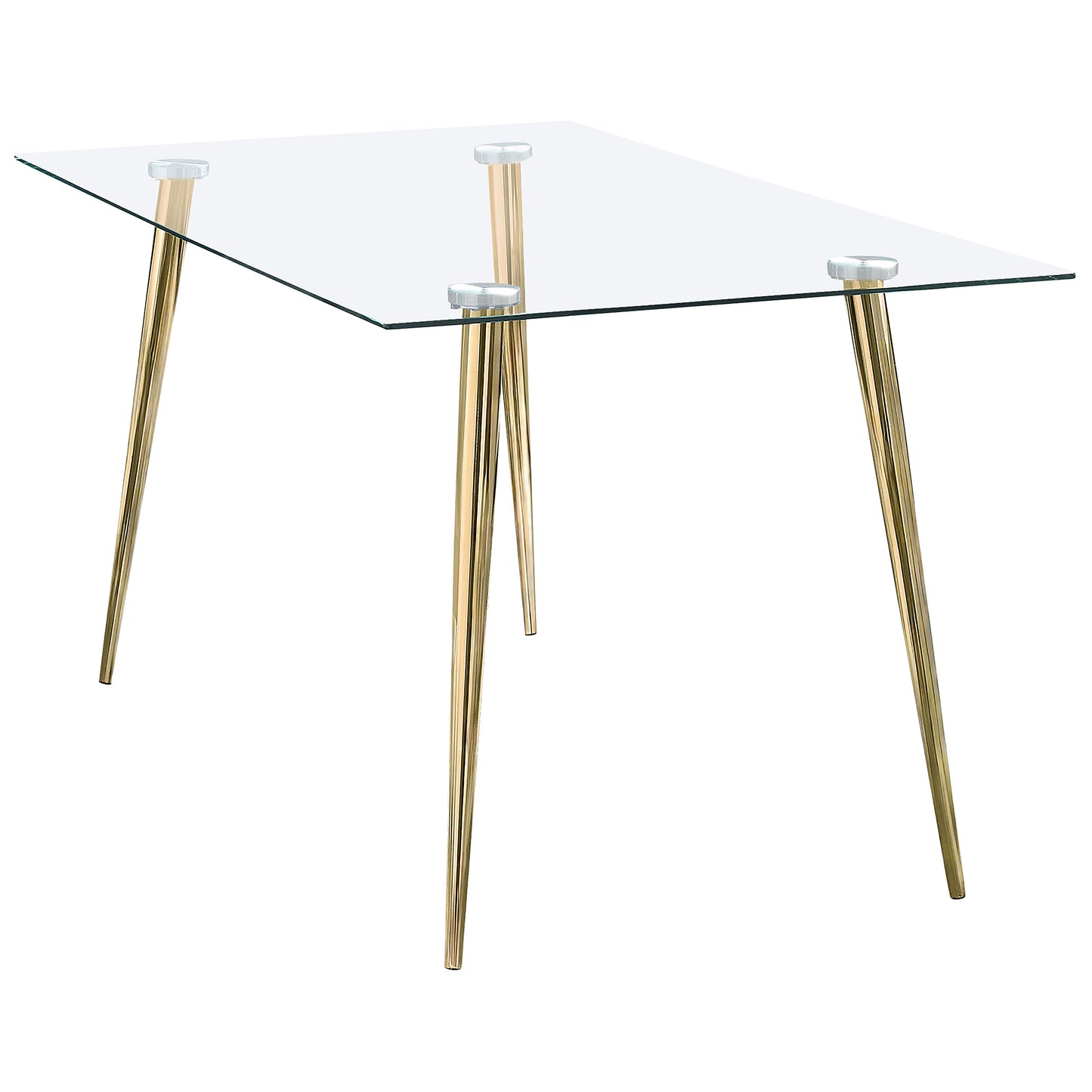 Gilman Rectangle Glass Top Dining Table