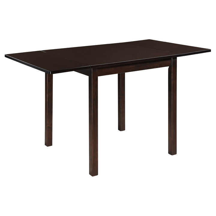 Kelso Rectangular Dining Table with Drop Leaf Cappuccino