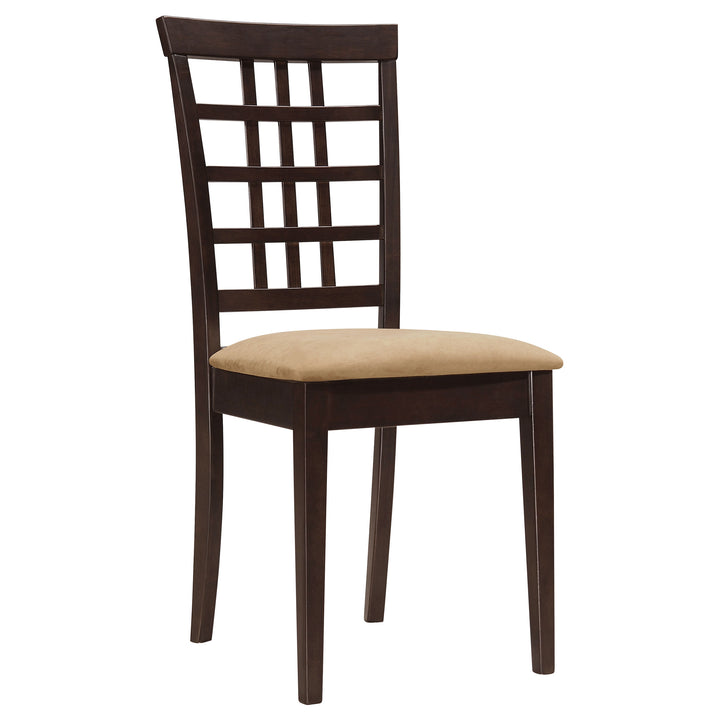 Kelso Lattice Back Dining Chairs Cappuccino (Set of 2)