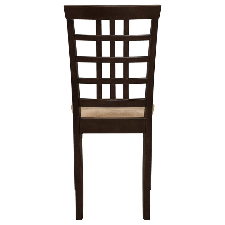 Kelso Lattice Back Dining Chairs Cappuccino (Set of 2)