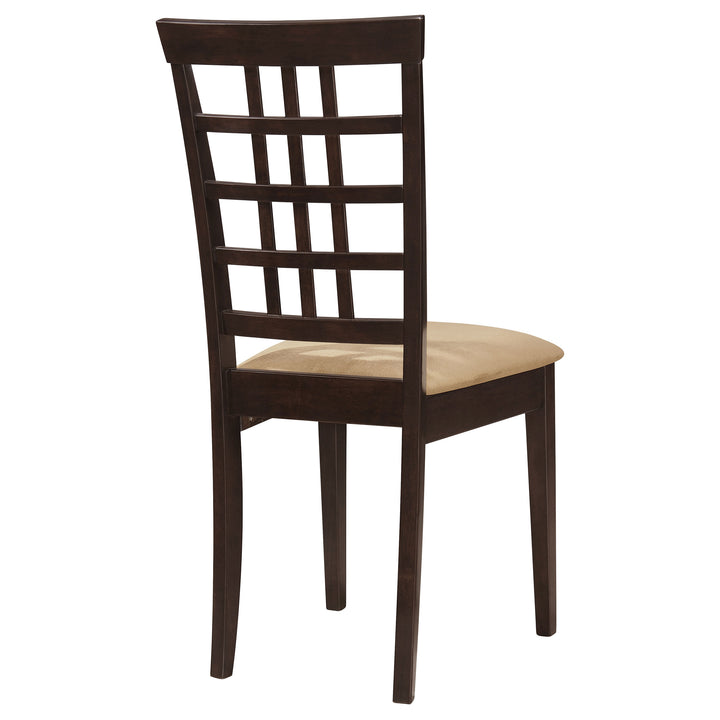 Kelso Lattice Back Dining Chairs Cappuccino (Set of 2)