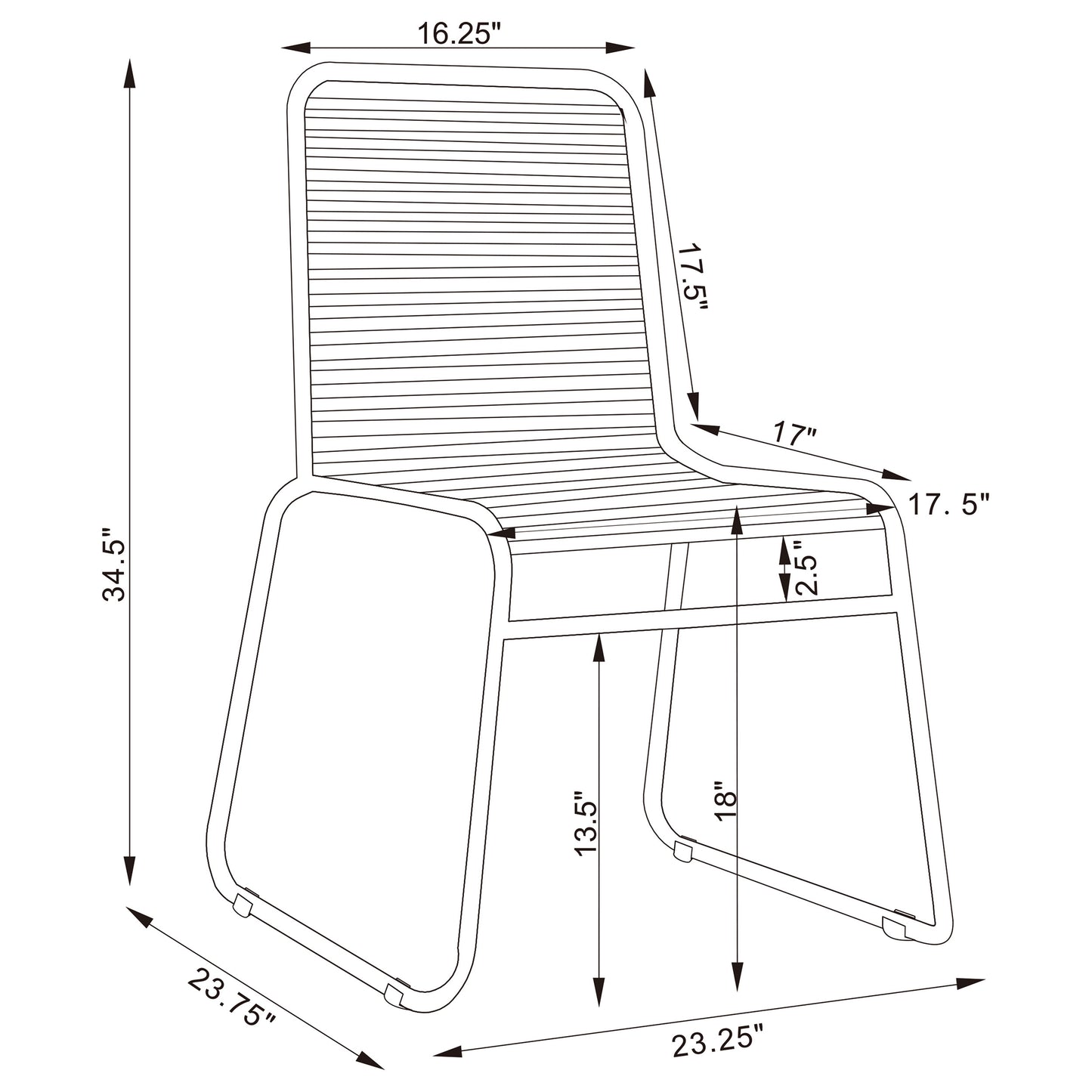 Jerome Upholstered Stackable Side Chairs (Set of 2)