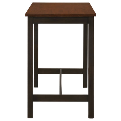 Connie 4-piece Counter Height Set Chestnut and Dark Brown