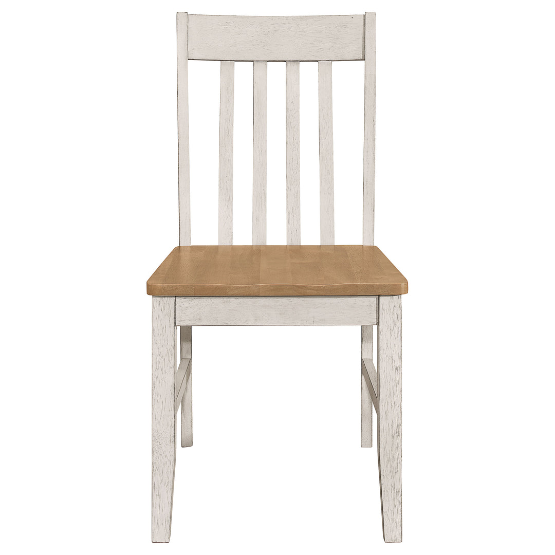 Kirby 5-piece Dining Set Natural and Rustic Off White