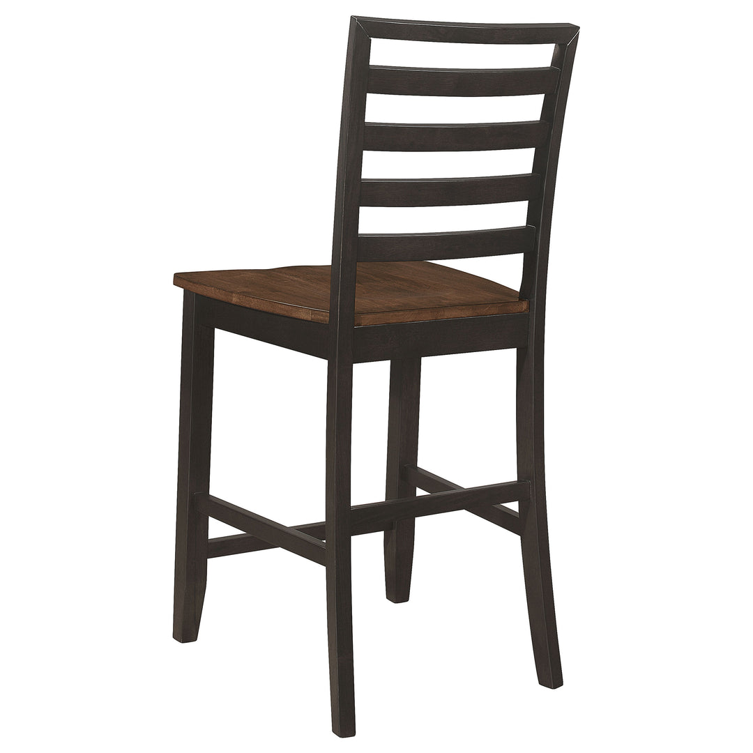 Sanford 5-piece Counter Height Dining Set with Drop Leaf Cinnamon and Espresso