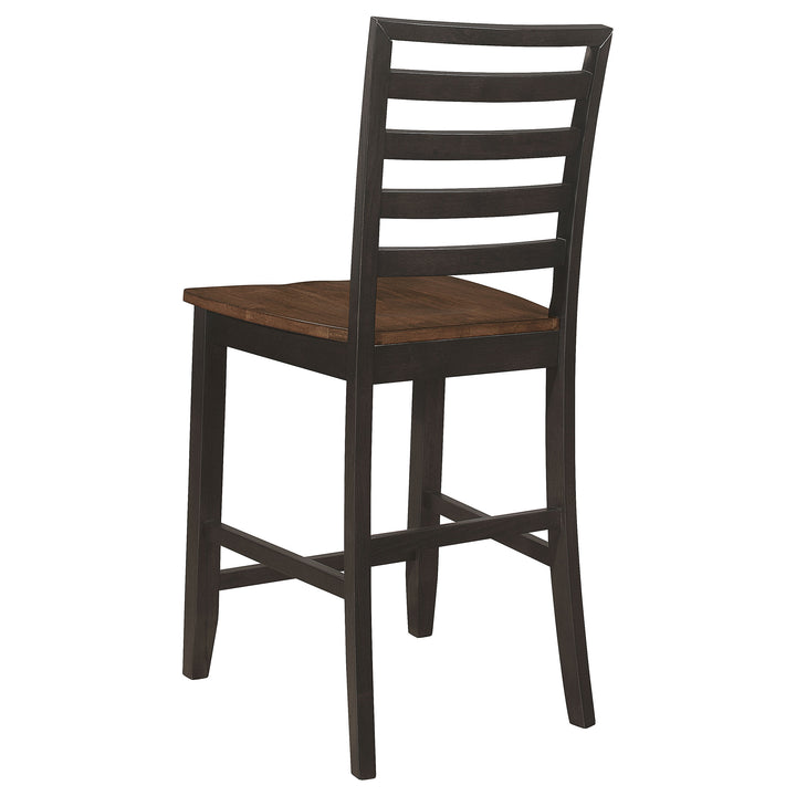 Sanford 5-piece Counter Height Dining Set with Drop Leaf Cinnamon and Espresso