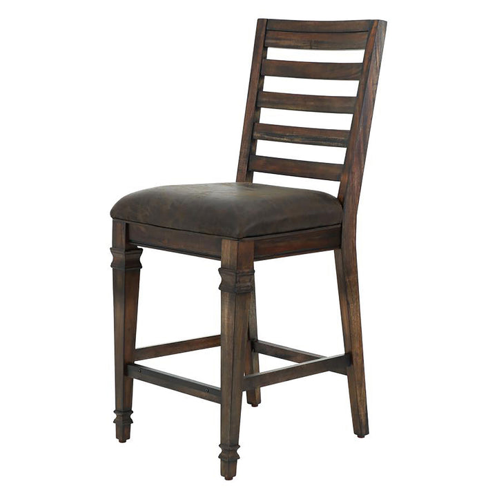 Avenue Ladder Back Counter Height Chairs Brown (Set of 2)