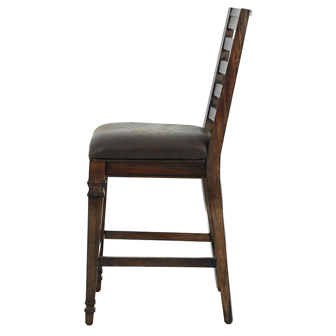 Avenue Ladder Back Counter Height Chairs Brown (Set of 2)