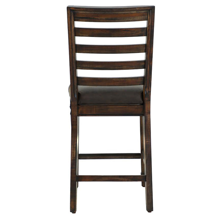 Avenue Ladder Back Counter Height Chairs Brown (Set of 2)