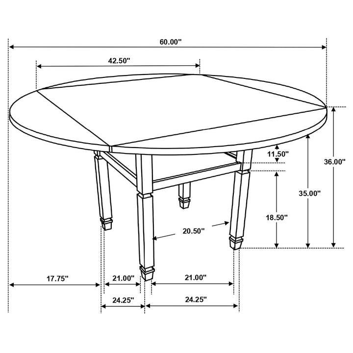 Sarasota Counter Height Table with Shelf Storage Nutmeg and Rustic Cream