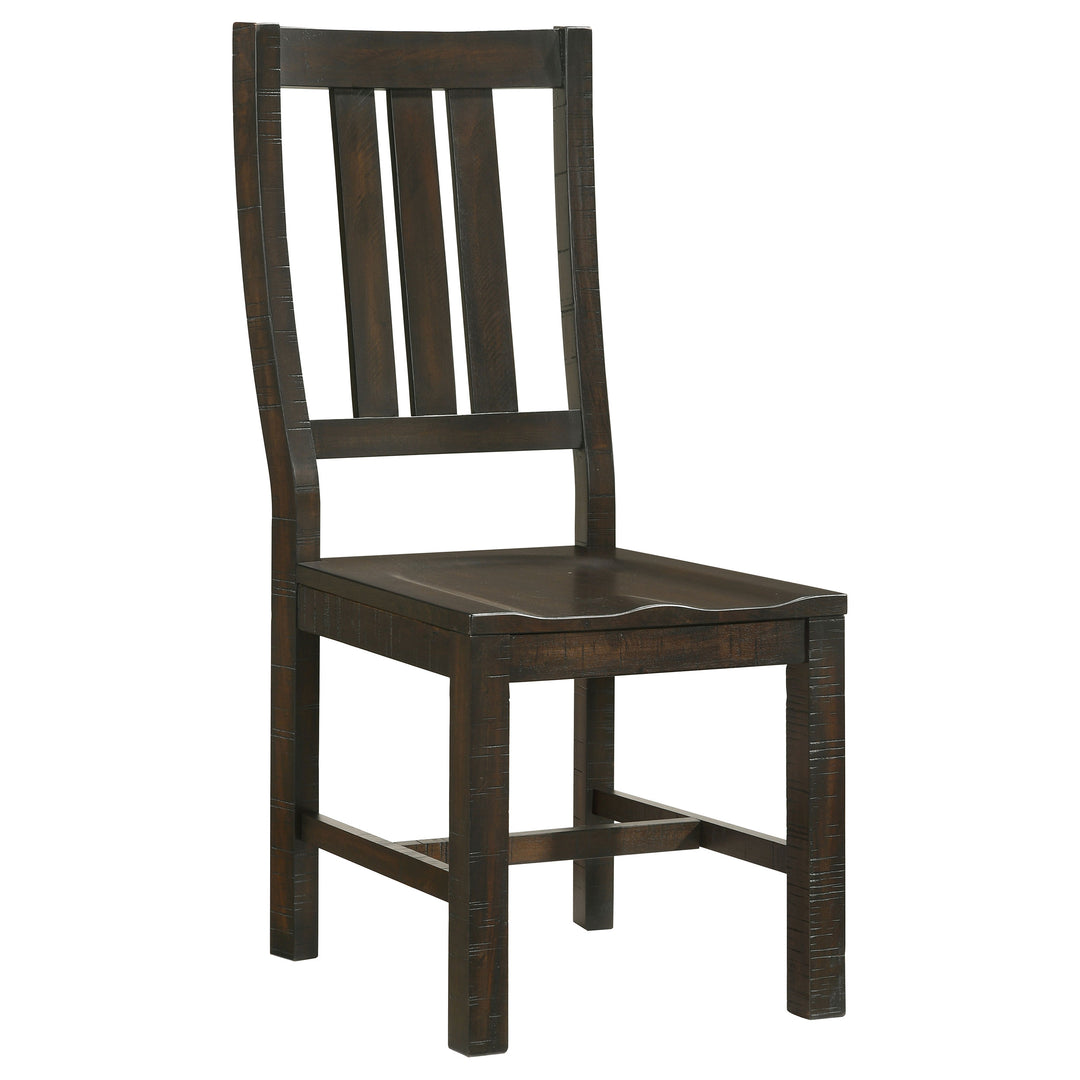 Calandra Slat Back Side Chairs Vintage Java (Set of 2)