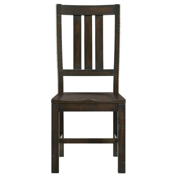 Calandra Slat Back Side Chairs Vintage Java (Set of 2)