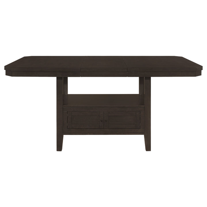 Prentiss 5-piece Rectangular Counter Height Dining Set with Butterfly Leaf Cappuccino