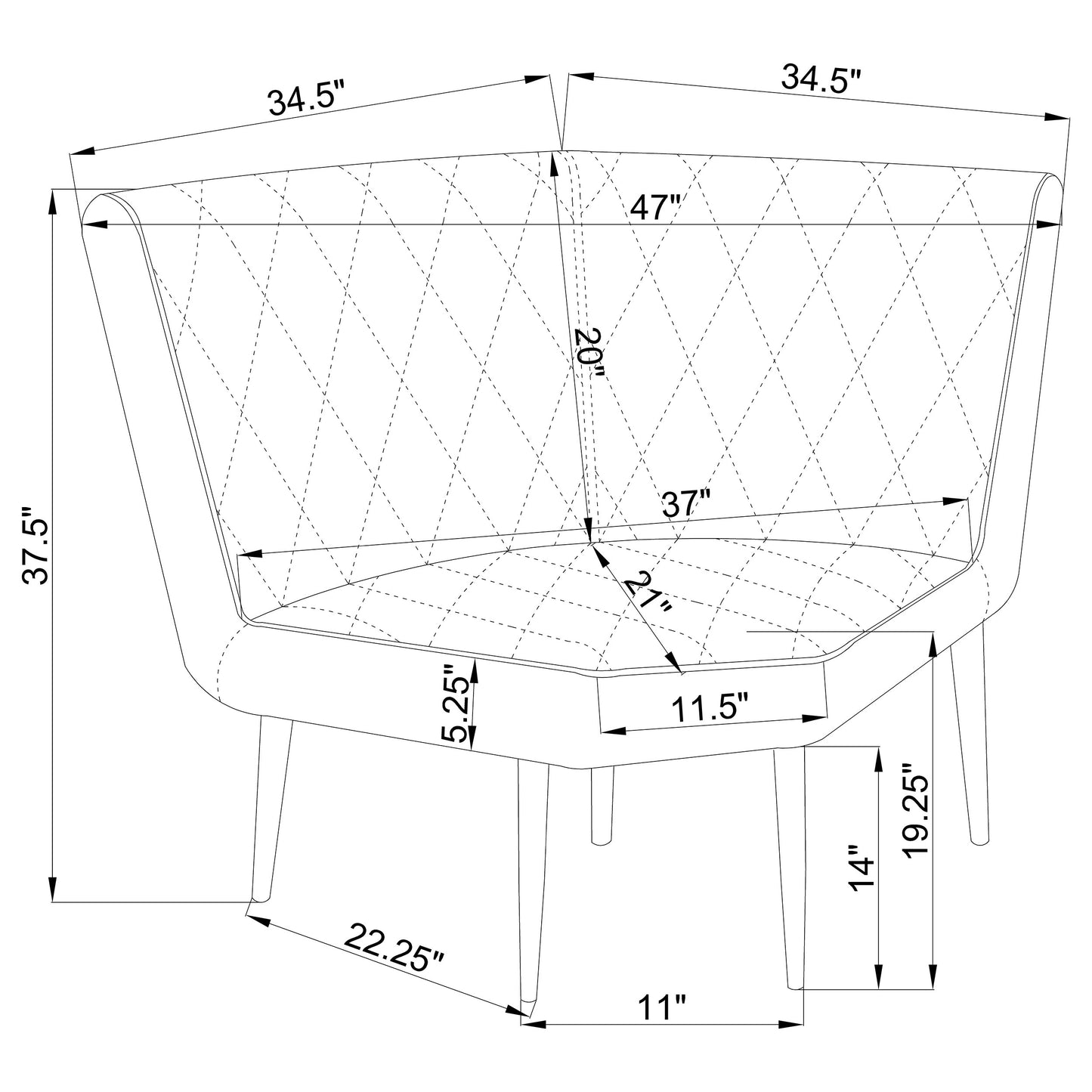 Moxee 4-piece Square Dining Set Espresso and Grey