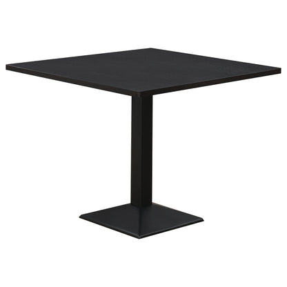 Moxee Square Dining Table Espresso and Gunmetal