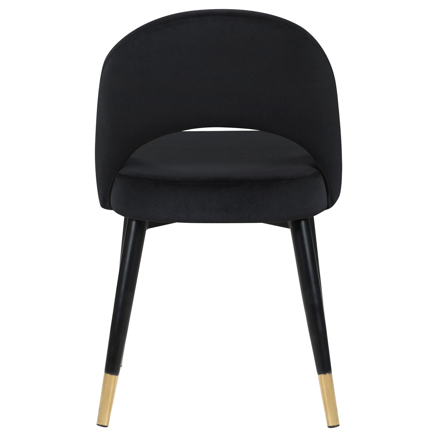 Lindsey Arched Back Upholstered Side Chairs Black (Set of 2)