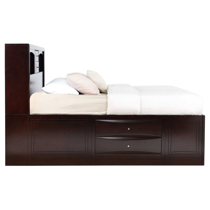 Phoenix 5-piece California King Bedroom Set Cappuccino