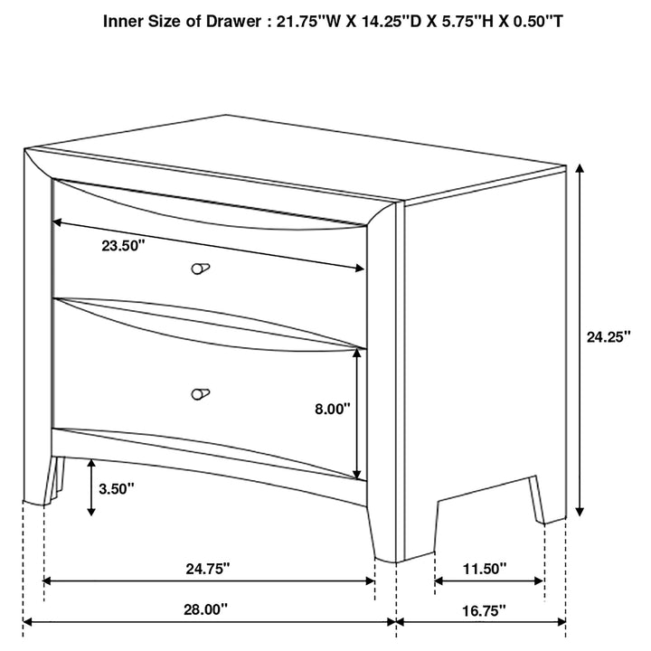 Phoenix Cappuccino Queen Four-Piece Bedroom Set