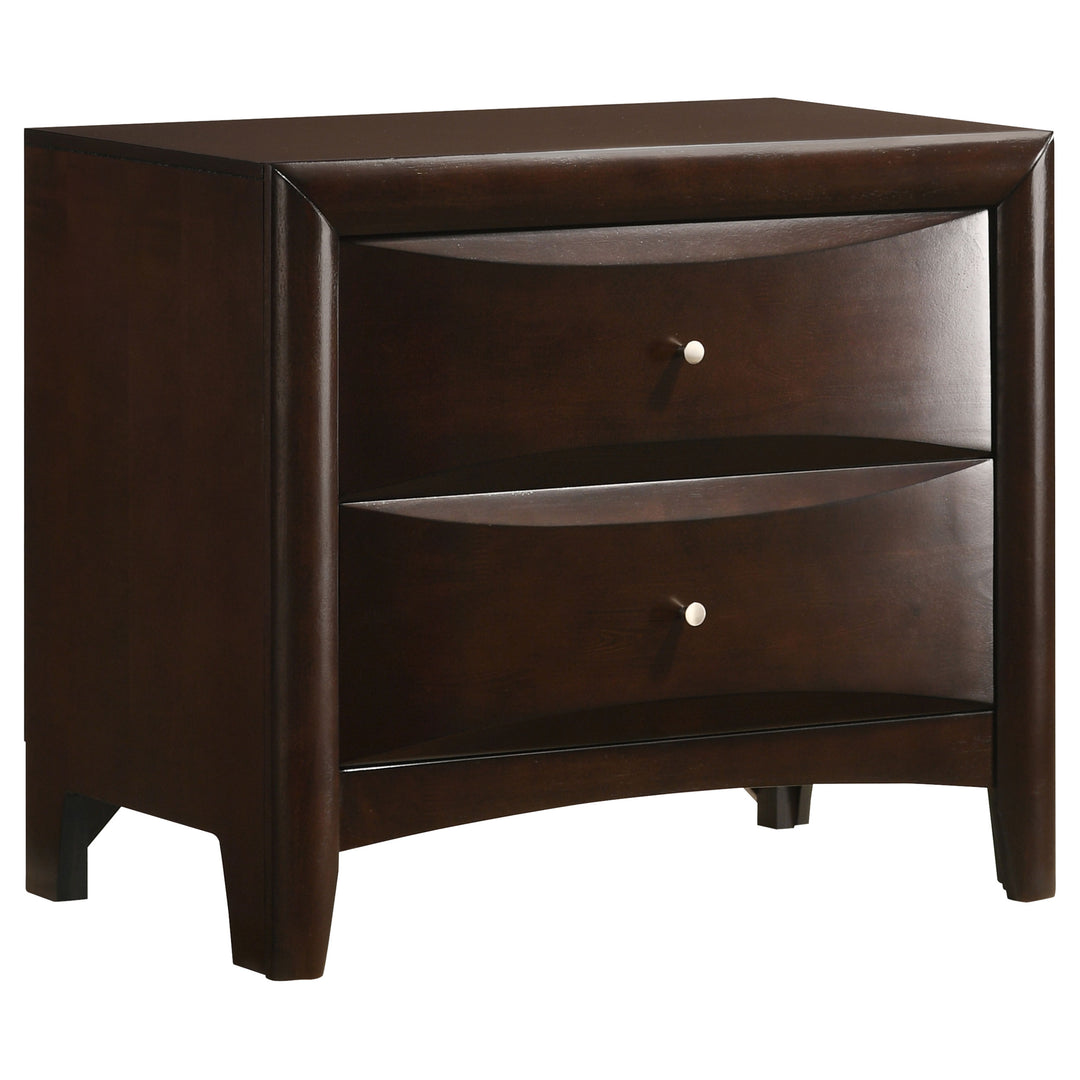 Phoenix 2-drawer Nightstand Cappuccino