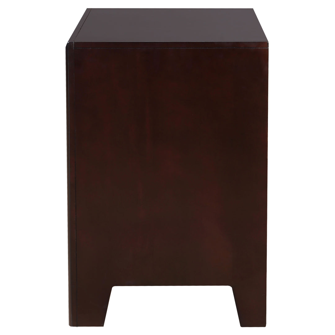 Phoenix 2-drawer Nightstand Cappuccino