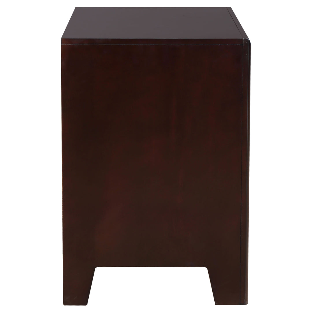 Phoenix 2-drawer Nightstand Cappuccino