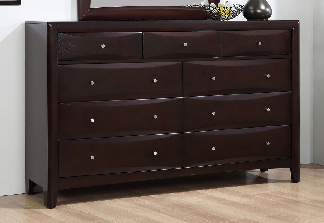 Phoenix 9-drawer Dresser Cappuccino