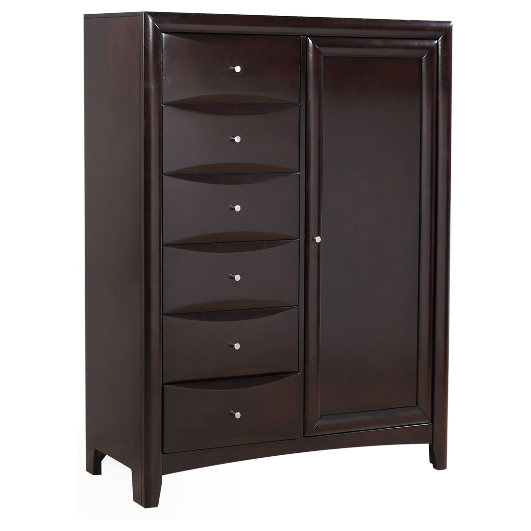 Phoenix 6-drawer Bedroom Chest Cappuccino