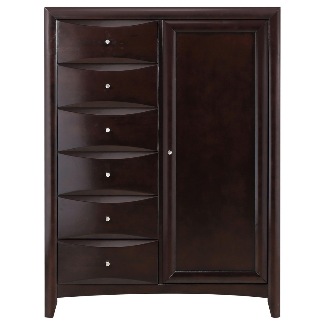 Phoenix 6-drawer Bedroom Chest Cappuccino