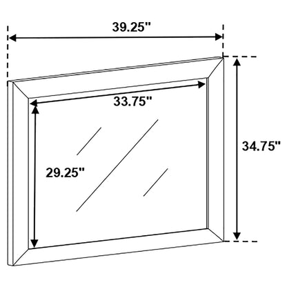 Briana Black Dresser Mirror