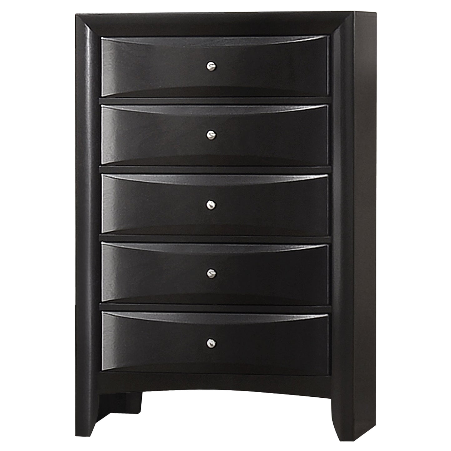 Briana Black Five-Drawer Chest