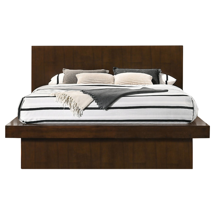 Jessica 5-piece California King LED Bedroom Set Cappuccino