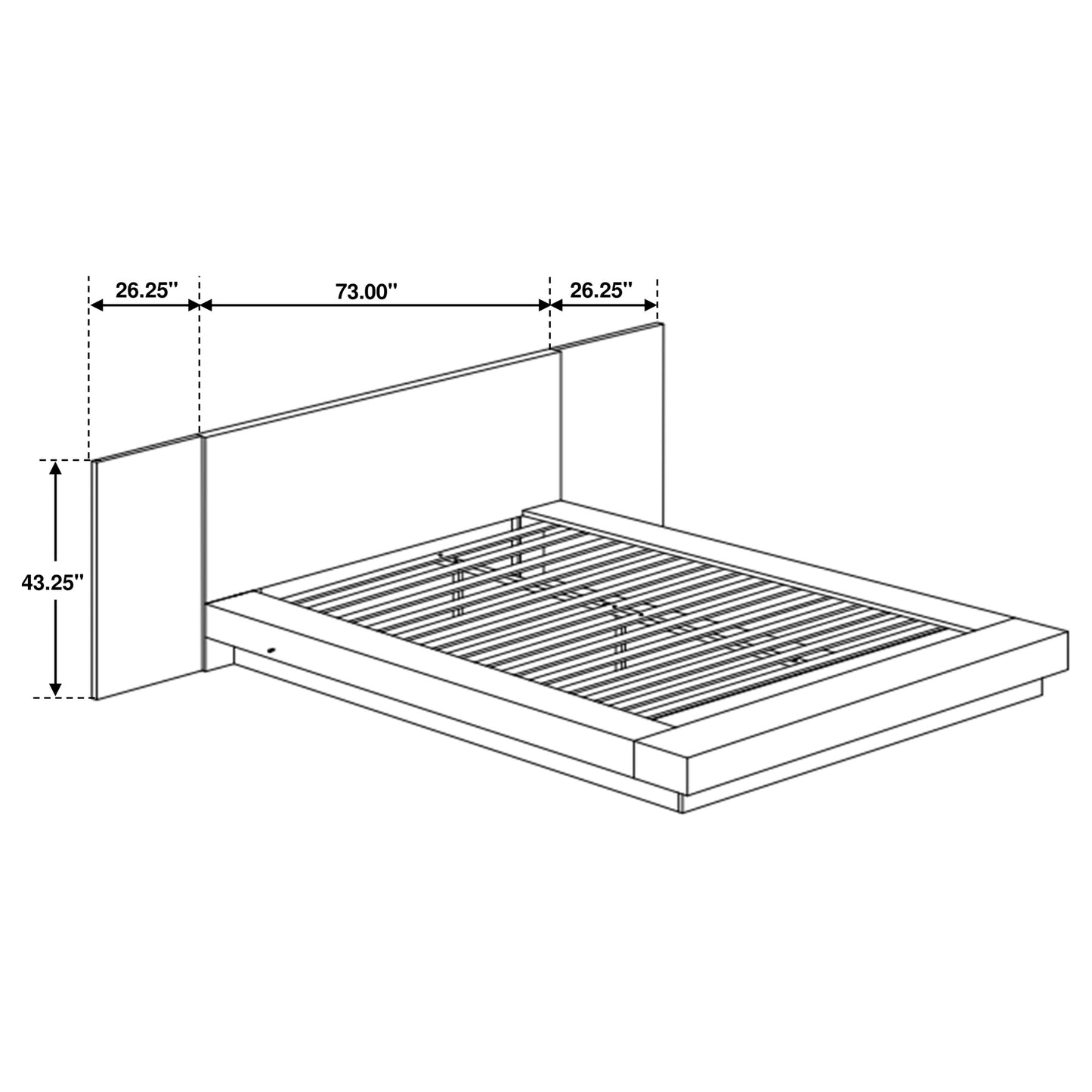 Jessica 5-piece California King LED Bedroom Set Cappuccino