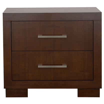 Jessica 2-drawer Nightstand Cappuccino