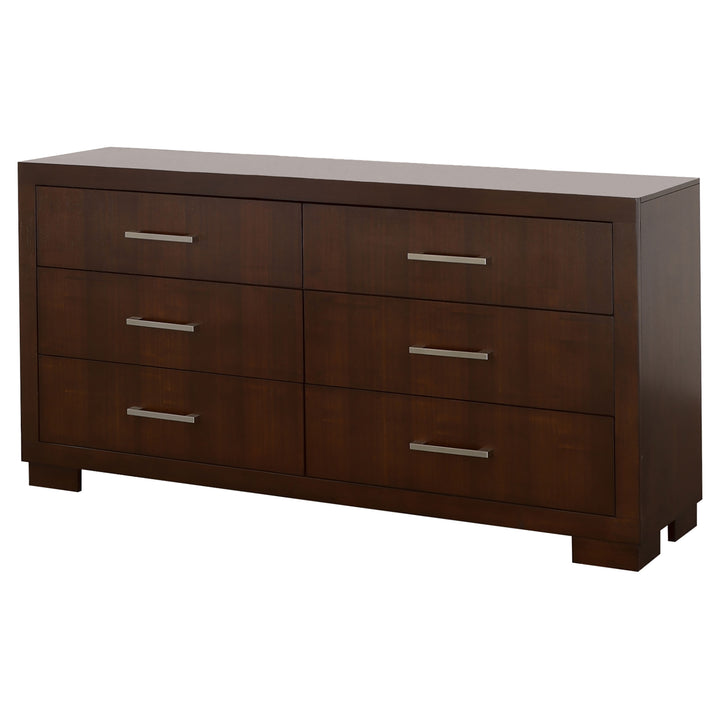 Jessica 6-drawer Dresser Cappuccino