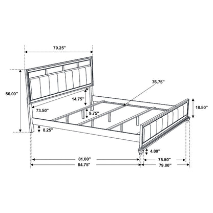 Barzini Transitional King Five-Piece Bedroom Set