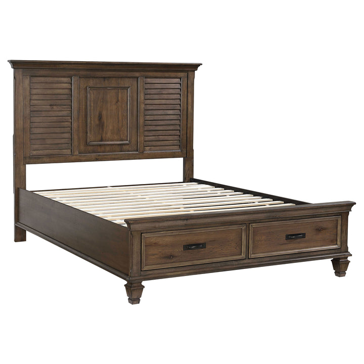 Franco 4-piece Eastern King Bedroom Set Burnished Oak