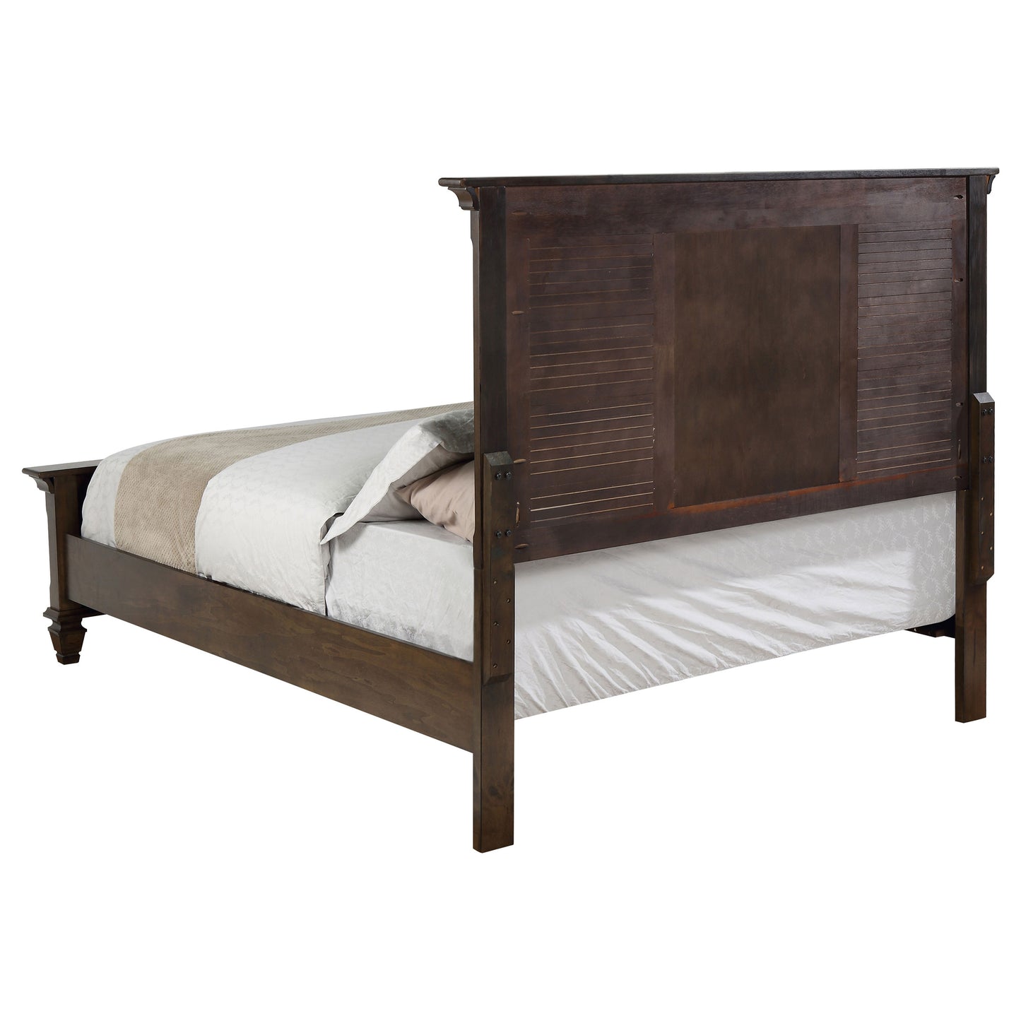 Franco Burnished Oak California King Five-Piece Bedroom Set