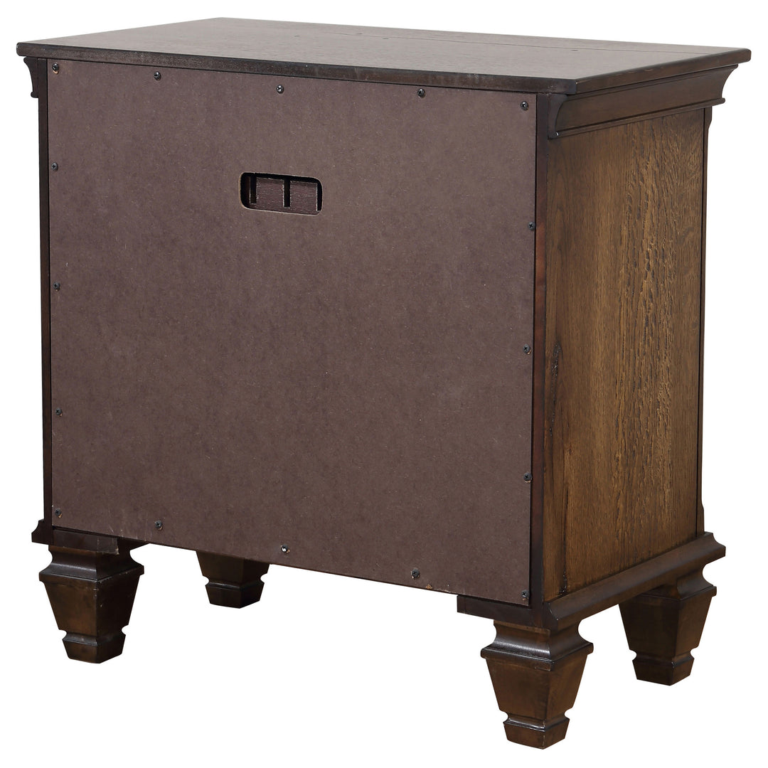 Franco 2-drawer Nightstand Burnished Oak