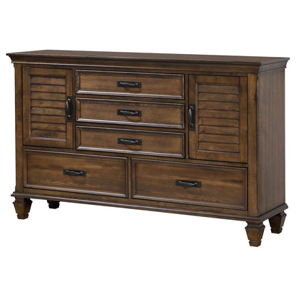 Franco 52-drawer Dresser Burnished Oak