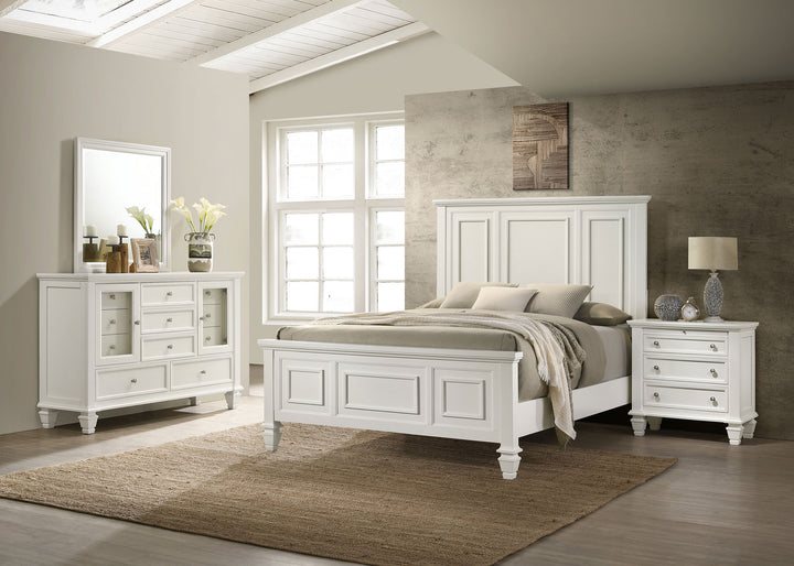 Sandy Beach White King Four-Piece Bedroom Set