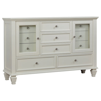 Sandy Beach White King Four-Piece Bedroom Set