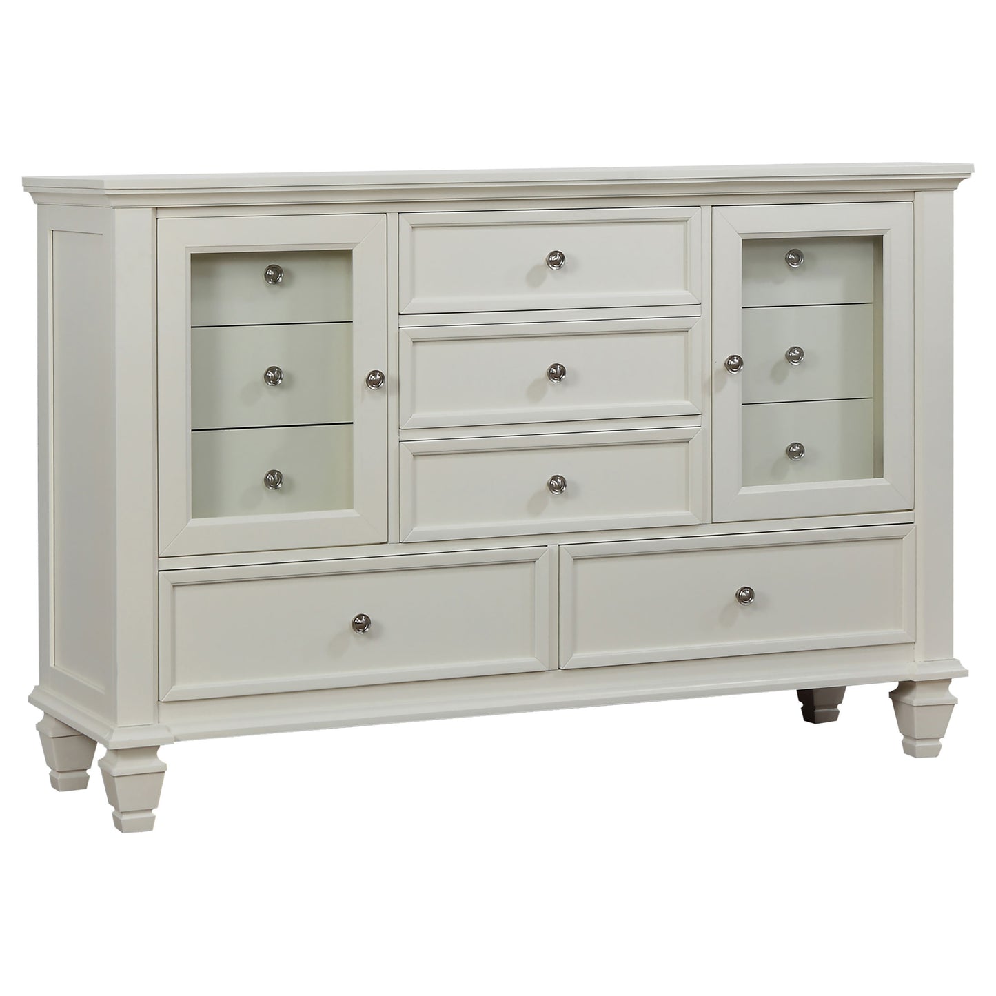 Sandy Beach White California King Four-Piece Bedroom Set