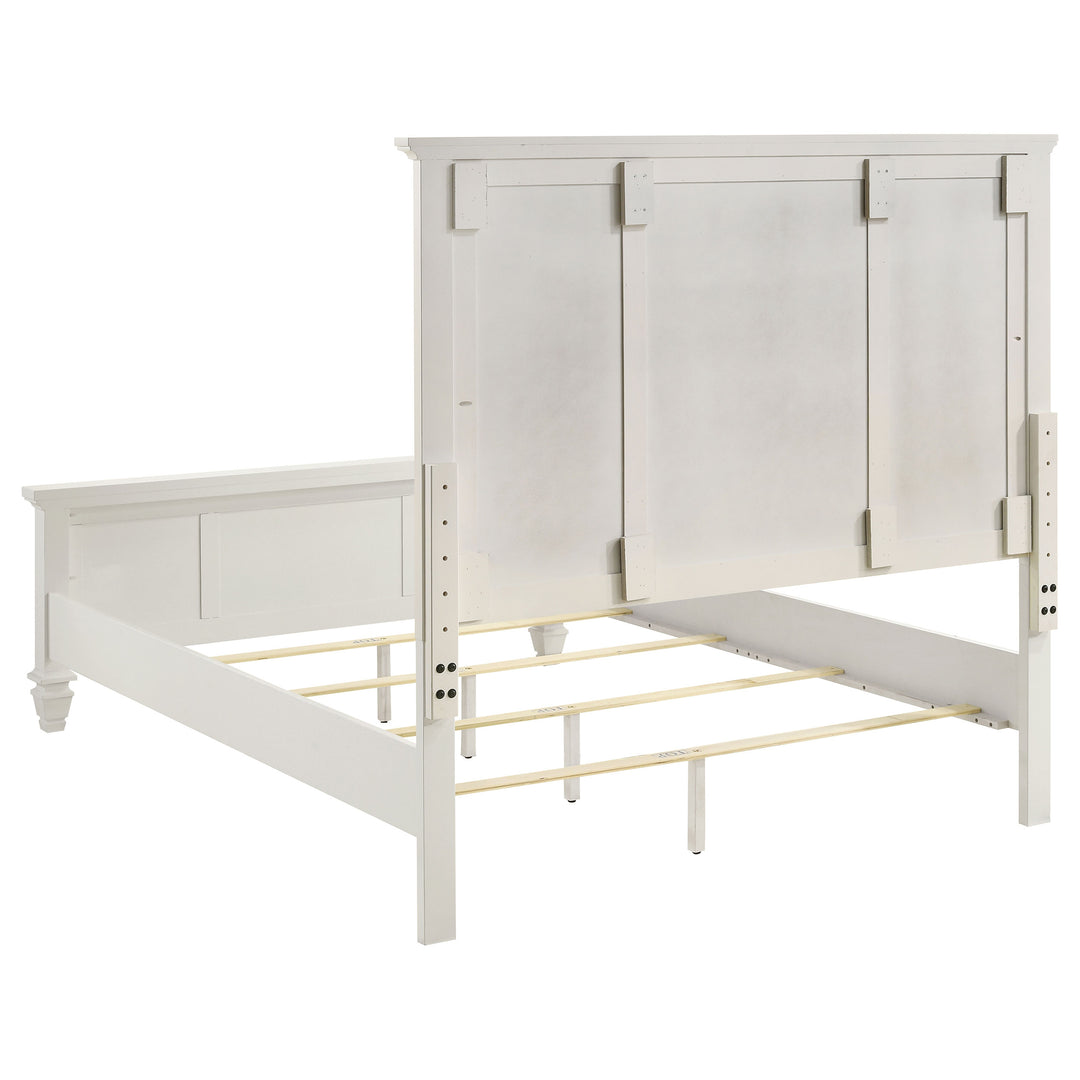 Sandy Beach 5-piece Queen Bedroom Set Cream White