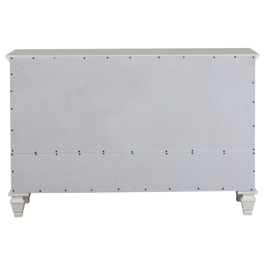 Sandy Beach 11-drawer Dresser Cream White