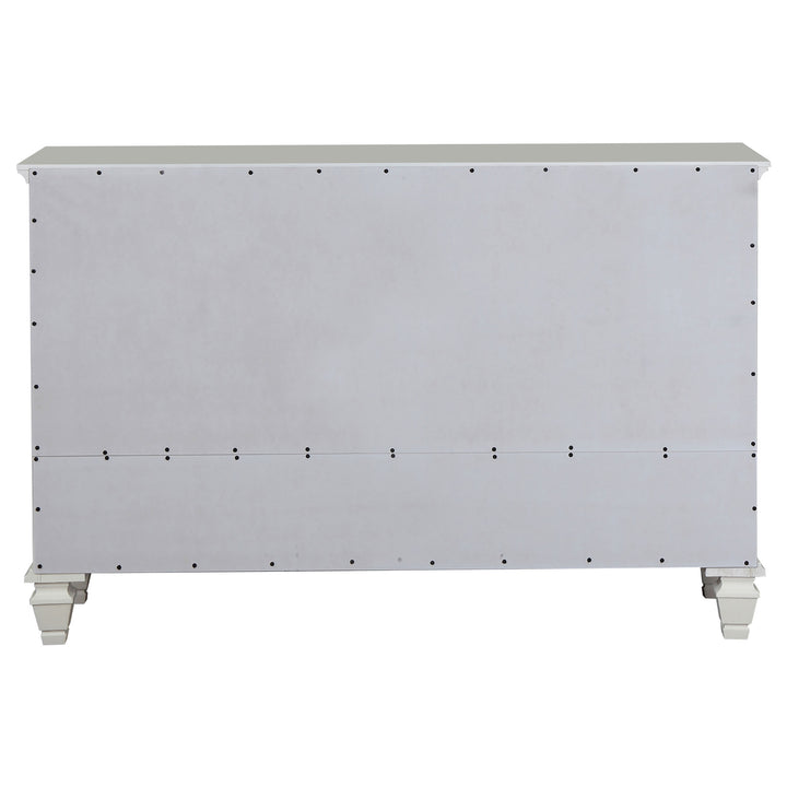 Sandy Beach 11-drawer Dresser Cream White