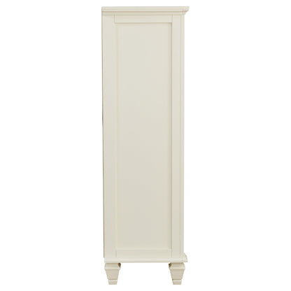 Sandy Beach 5-drawer Bedroom Chest Cream White