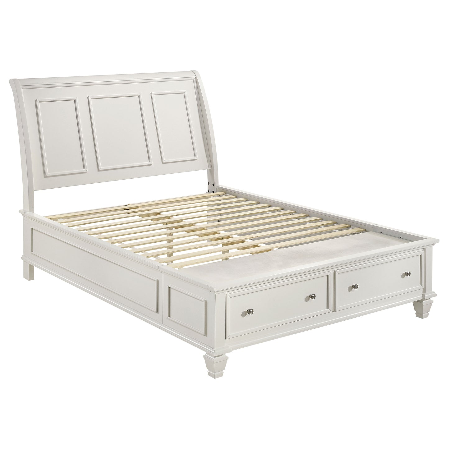 Sandy Beach 5-piece California King Bedroom Set Cream White