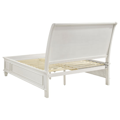 Sandy Beach 5-piece California King Bedroom Set Cream White